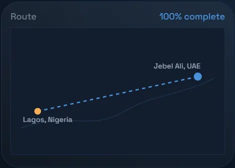 Meridian shipment tracker preview